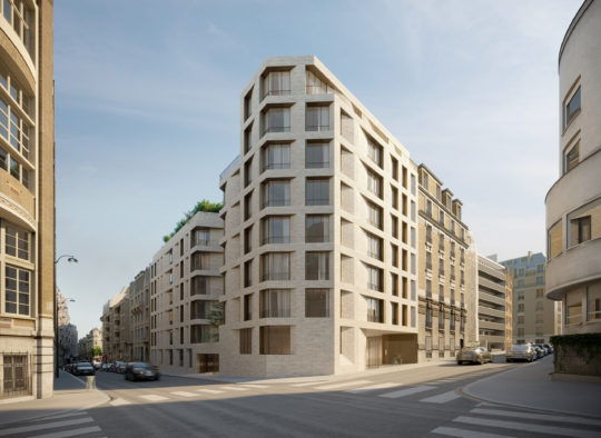 Lauréat du concours de 34 logements sociaux pour la RIVP - 75016 Paris - MU architecture 