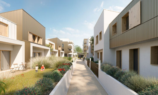 Lauréat du concours - logements sociaux - Montlouis sur Loire - MU architecture 